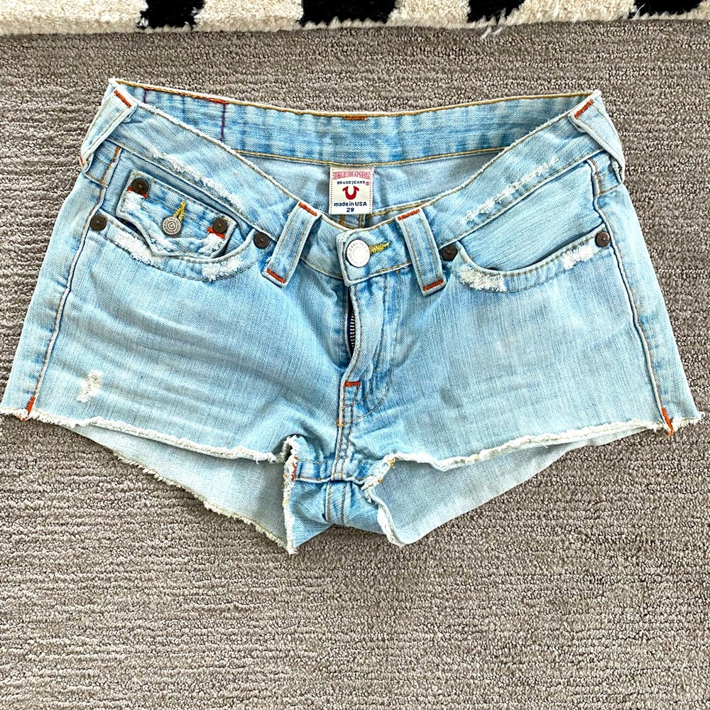 True Religion Jean Shorts, EUC
